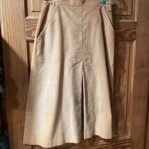 Bobbie Brooks Vintage Tan corduroy skirt